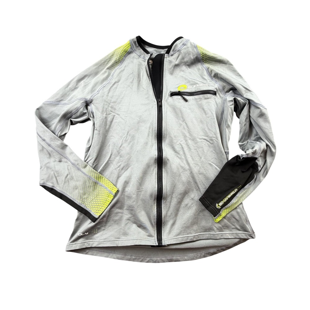 Supreme Cycling‎ Jacket Full Zip Gray UV Protection Reflective Size L